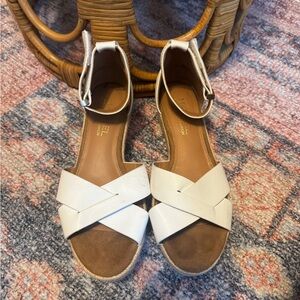 Michael Kors Cream Wedge Sandals